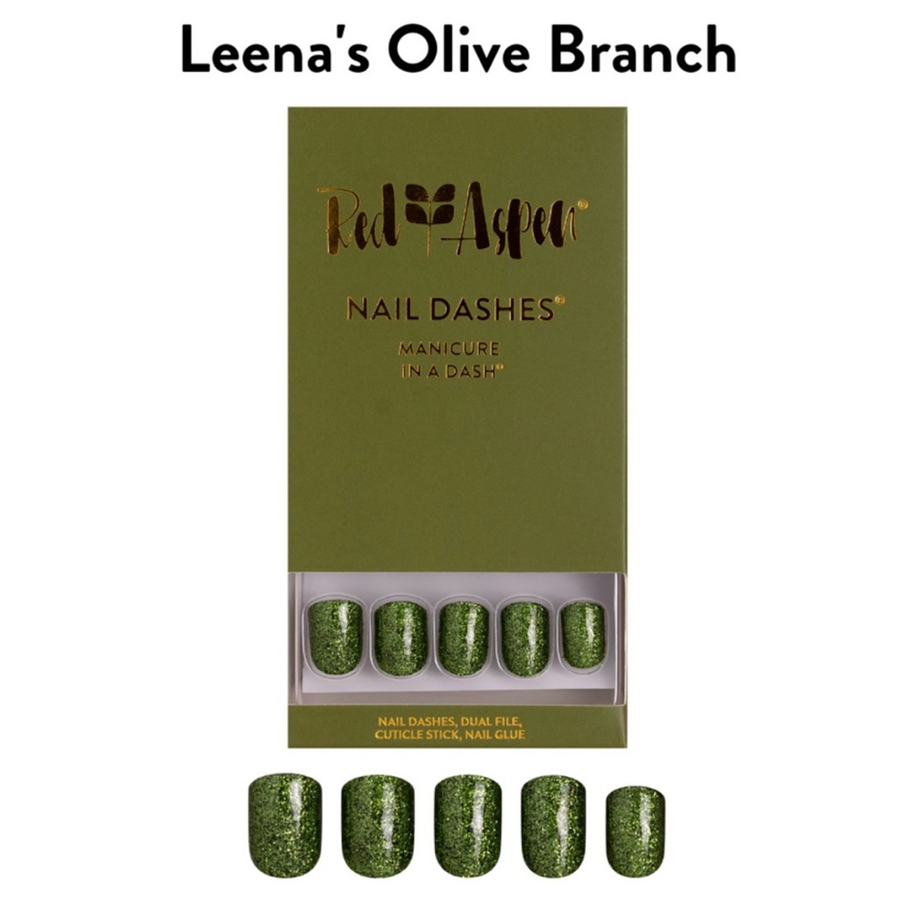 Green Press-On Nails - Picture 2 of 3